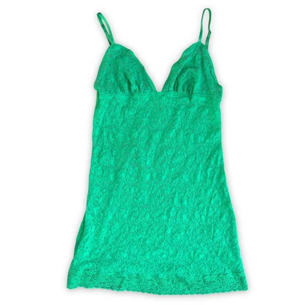 2009 Victoria's Secret Green Sheer Lace Slip